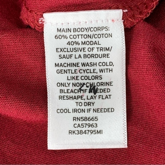 NEW Abound XXS Burgundy Red Long Sleeve Stretch 00 Casual - Picture 8 of 8